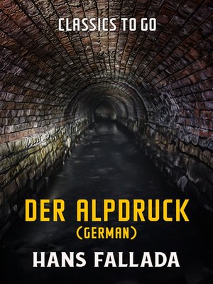 cover image of Der Alpdruck (German)